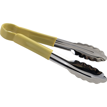 BROWNE FOODSERVICE Tong, 9", Yellow 5511YL